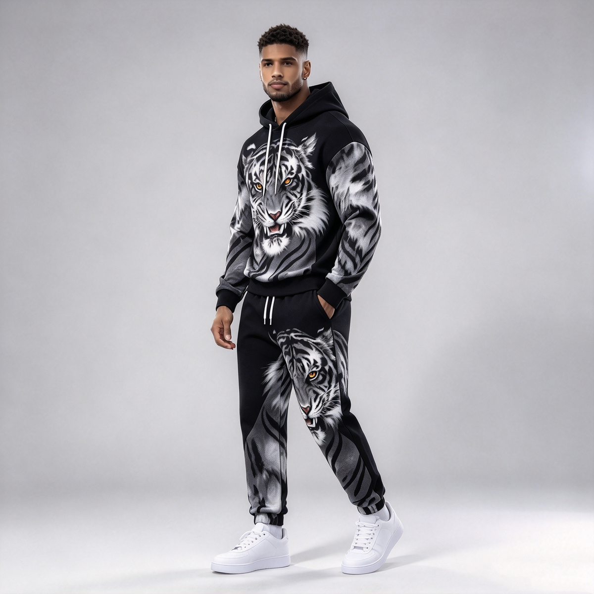 White Tiger Graphic Tracksuit