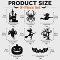 Halloween Decorative LED Wall Sticker