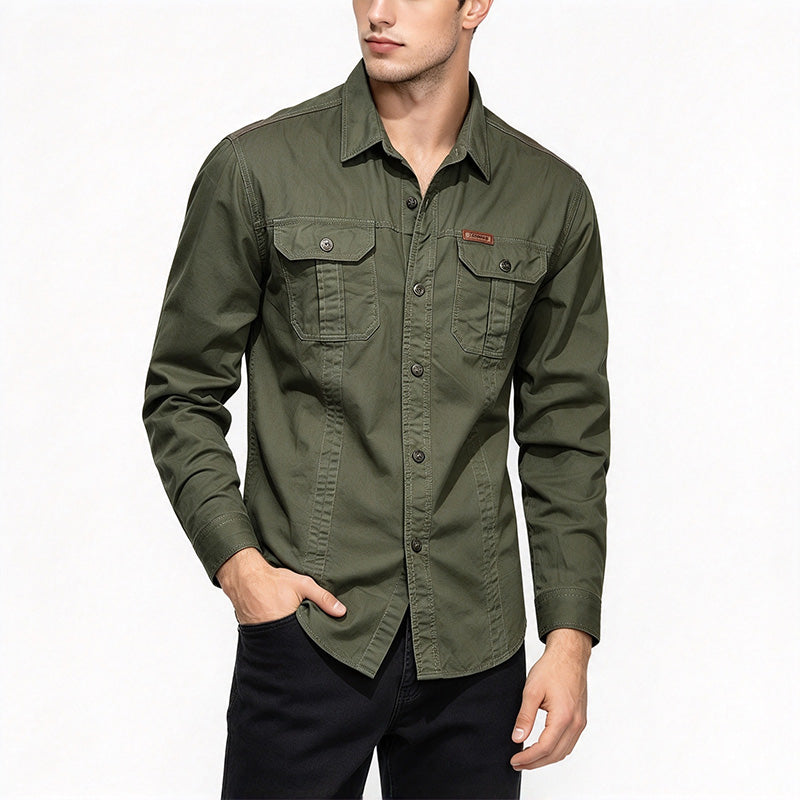 Men's Casual Workwear Long-Sleeved Shirt