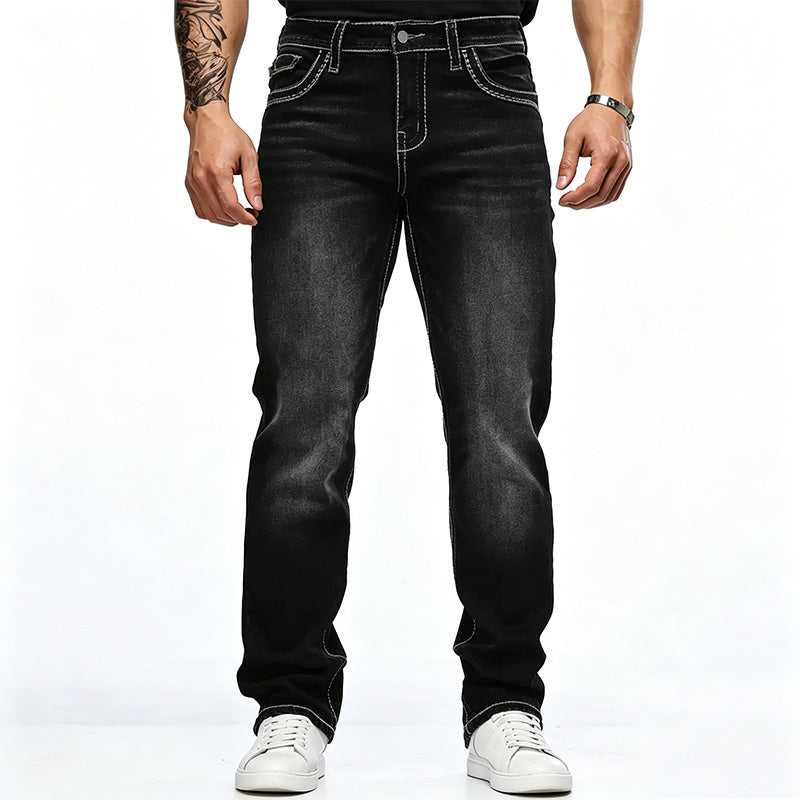 Men's Stretch Straight-Leg Jeans