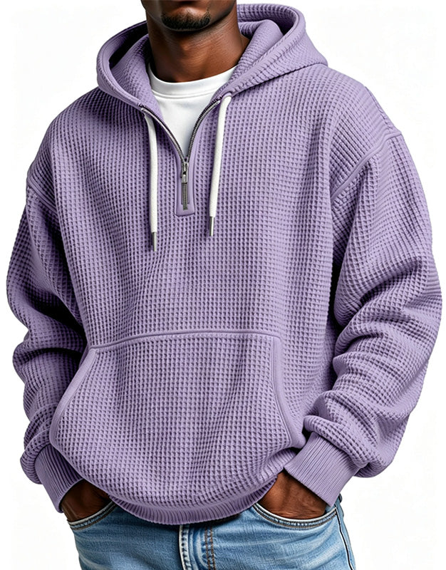 Men's Waffle Half-Zip Hoodie
