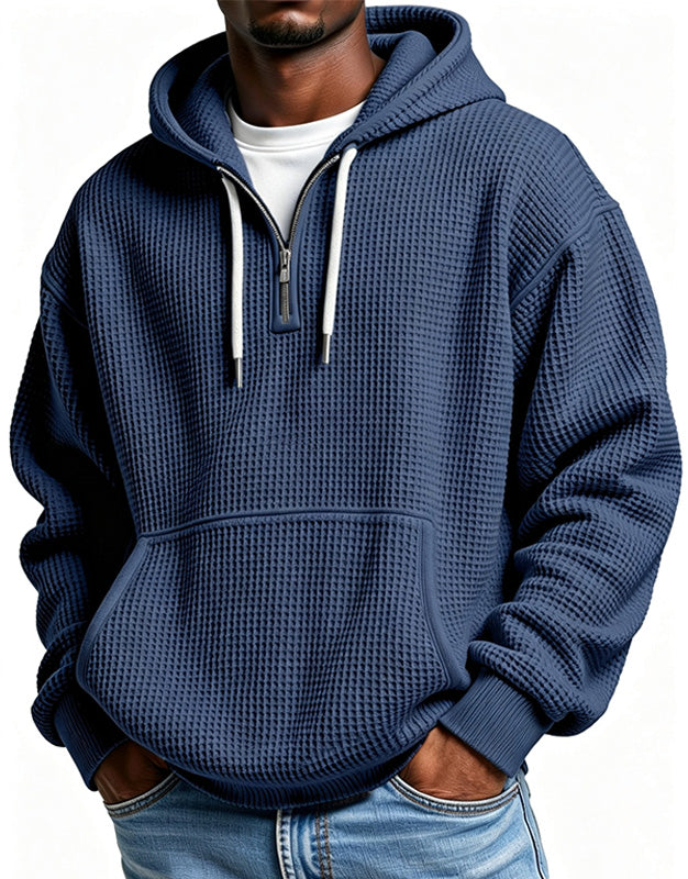 Men's Waffle Half-Zip Hoodie