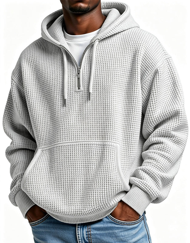 Men's Waffle Half-Zip Hoodie