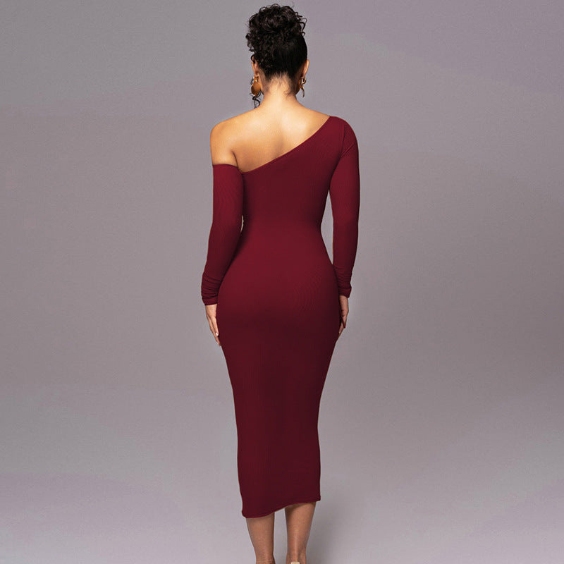 Contrast Piping Sheer Mesh Ruched Midi Dress