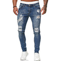 Men's Hip-Hop Skinny Ripped Jeans
