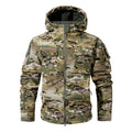 Men Camo Hooded Tactical Jacket