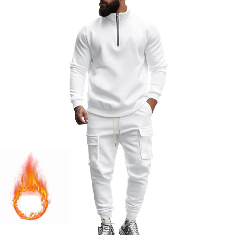 Men's Warm Fleece Sportswear Set