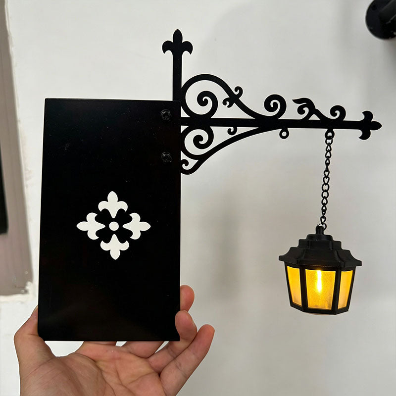 Vintage-style decorative bookshelf light