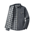 Men's plaid lined work jacket