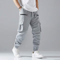 Men’s Drawstring Multi-Pocket Cargo Trousers