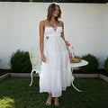Resort-style layered cutout dress