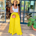 Casual pleated wide-leg pants