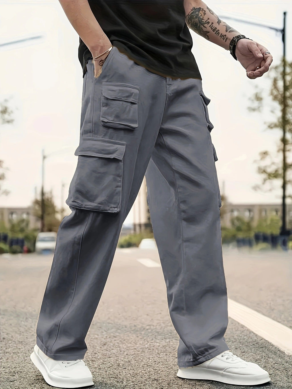 Men's Casual Athletic Cargo Pants