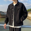 Loose Fit Button Front Denim Jacket
