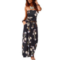 Pleated off-shoulder sleeveless dress