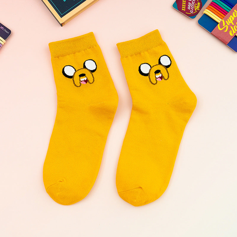 Cartoon Pattern Casual Fun Mid-Calf Socks