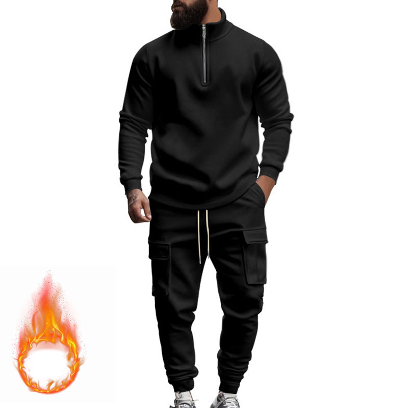 Men's Warm Fleece Sportswear Set