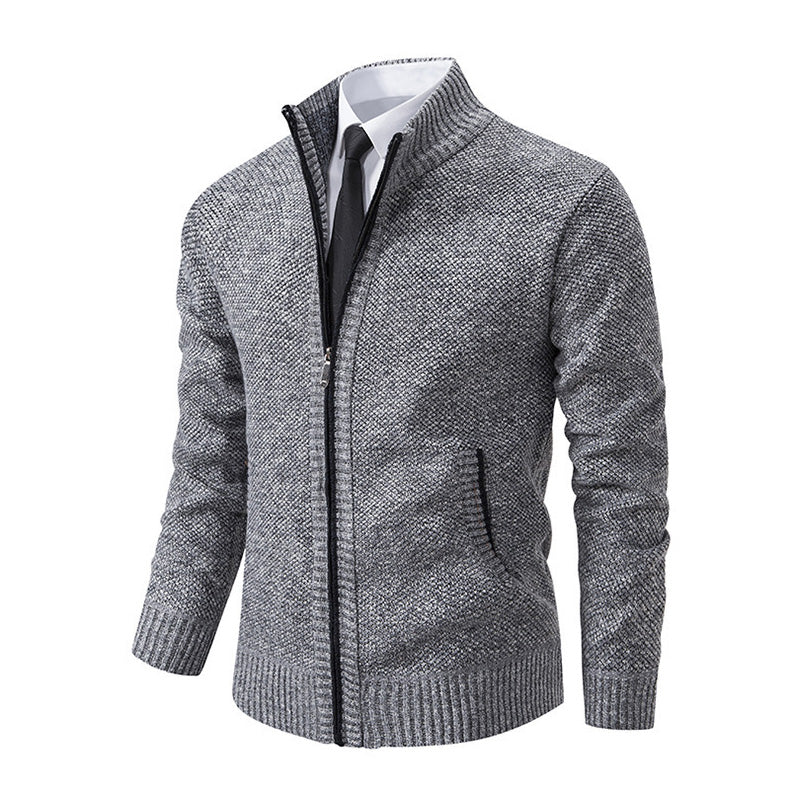 Men's stand-up collar sweater