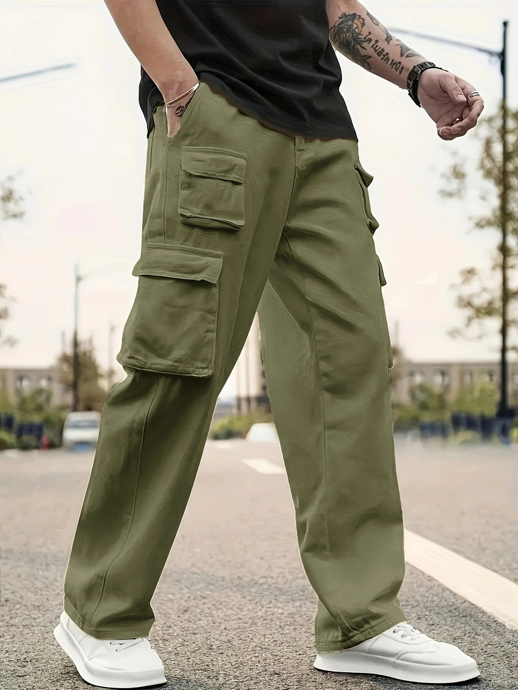 Men's Casual Athletic Cargo Pants