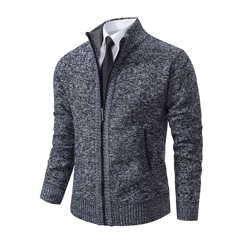 Men's stand-up collar sweater