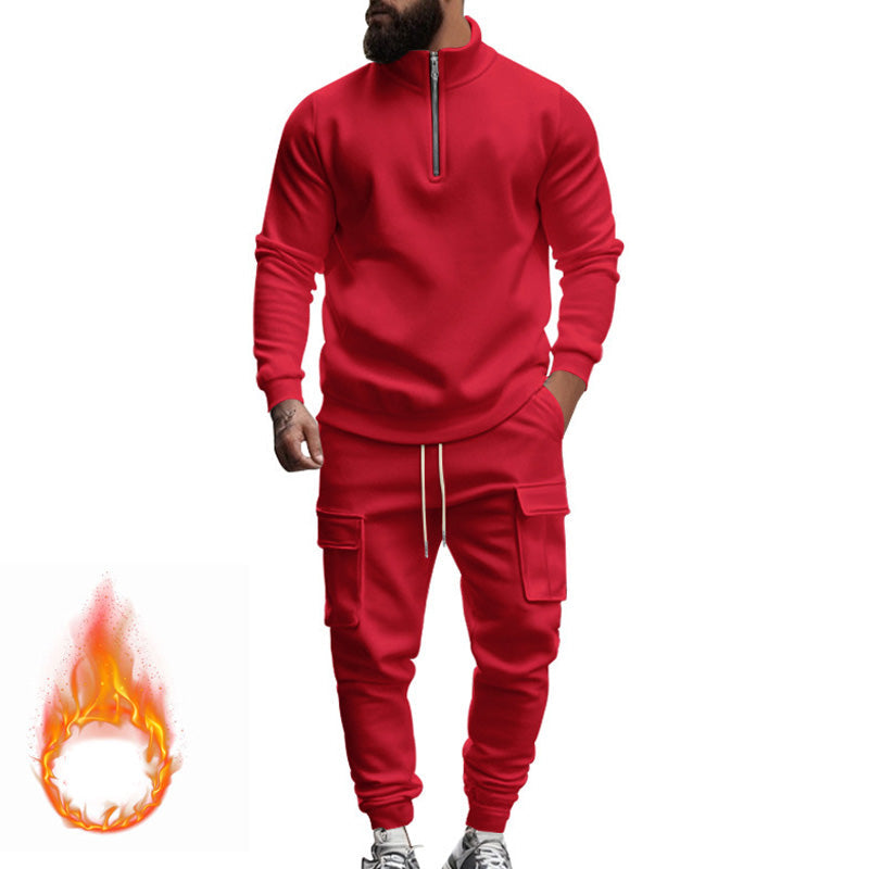 Men's Warm Fleece Sportswear Set