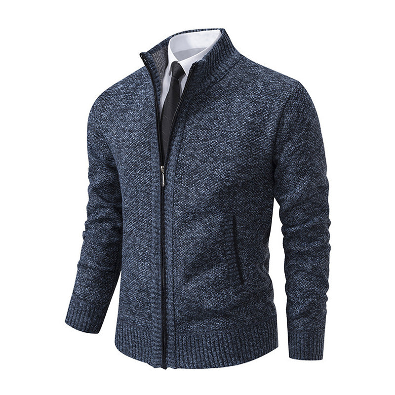 Men's stand-up collar sweater