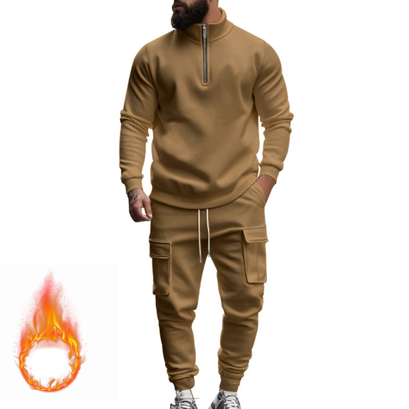 Men's Warm Fleece Sportswear Set