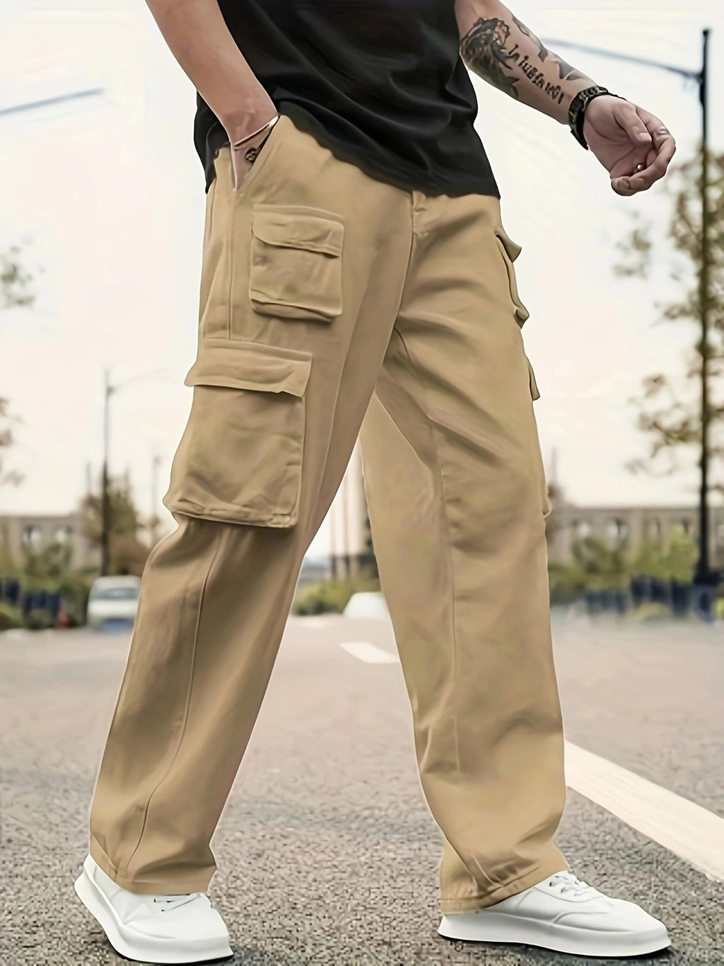 Men's Casual Athletic Cargo Pants