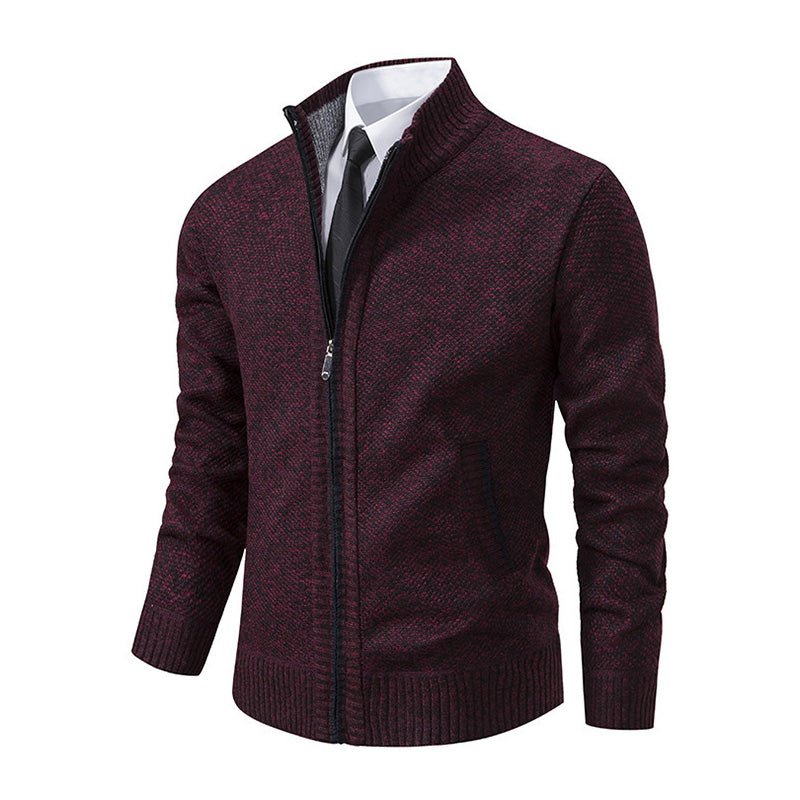 Men's stand-up collar sweater
