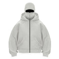 Face mask zip-up hooded jacket