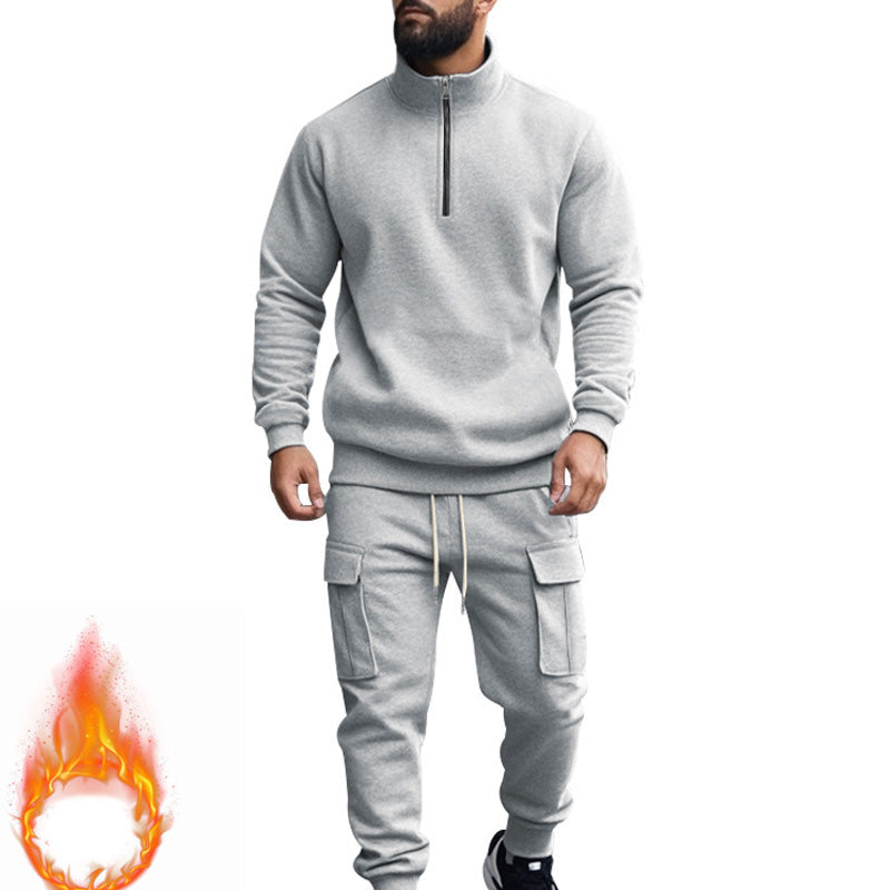 Men's Warm Fleece Sportswear Set