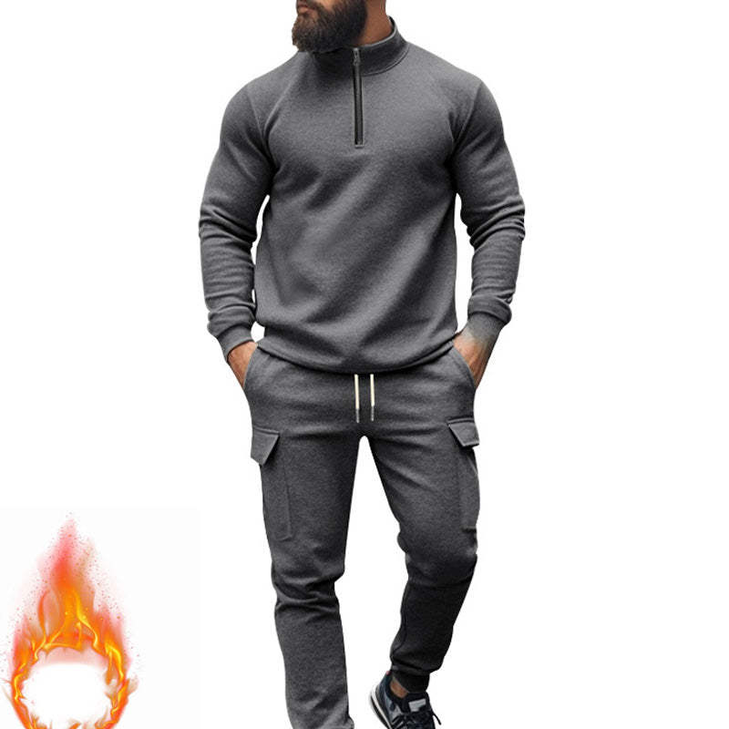 Men's Warm Fleece Sportswear Set