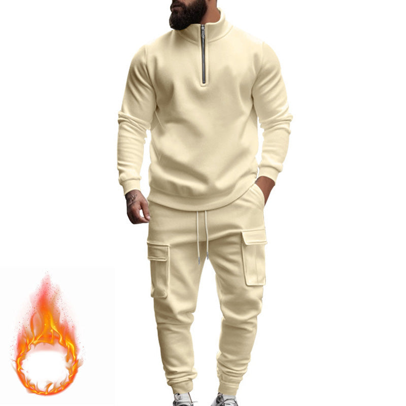 Men's Warm Fleece Sportswear Set