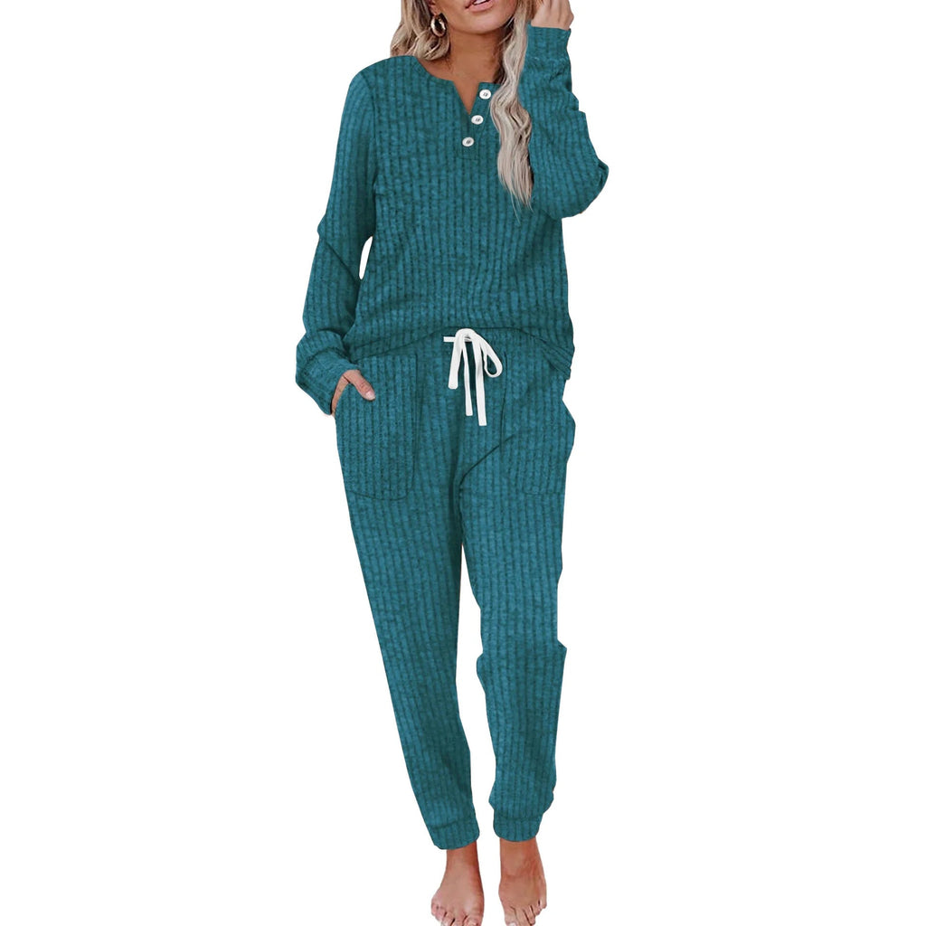 Casual Ribbed Tracksuit