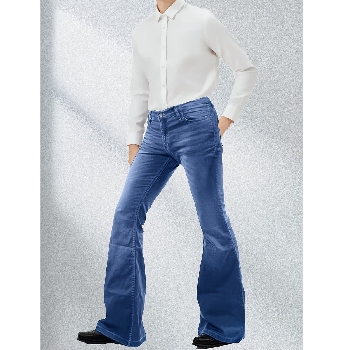 Men's Retro Disco Flare Jeans