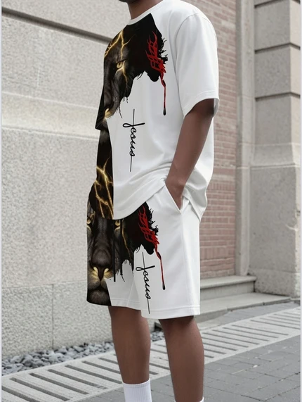 Men's Jesus Lion 2-Piece Set
