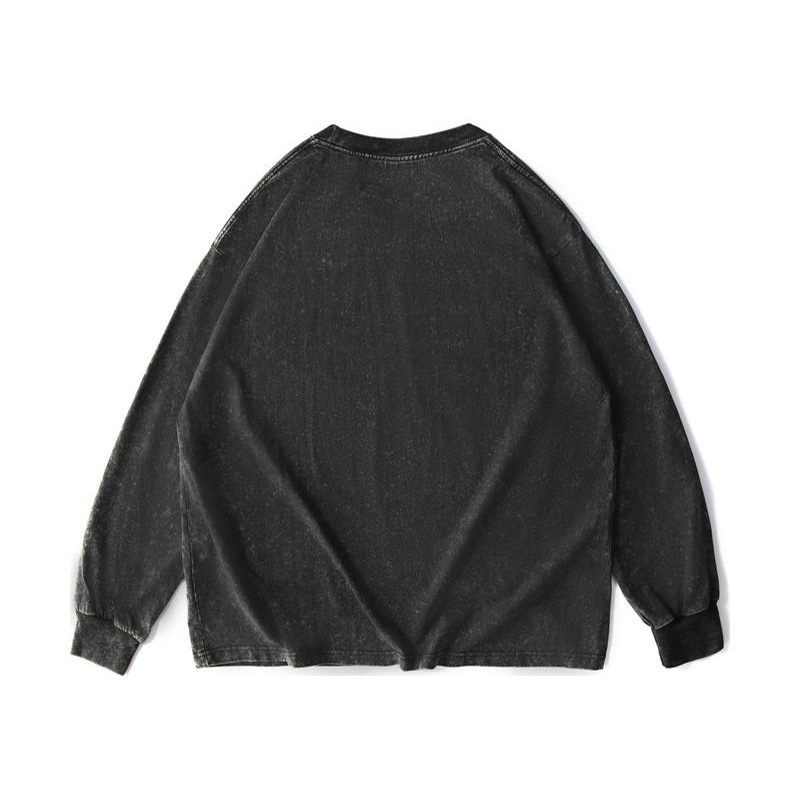 Vintage Wash Oversized Long Sleeve Tee