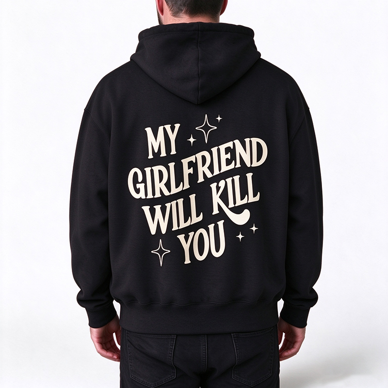 Streetwear Back Print Hoodie