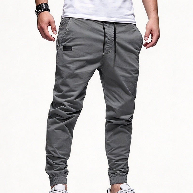 Men's drawstring casual work pants