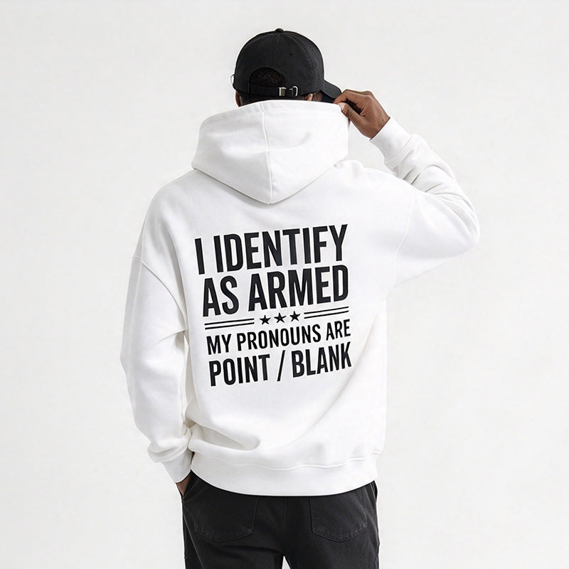 Men Funny Statement Graphic Hoodie