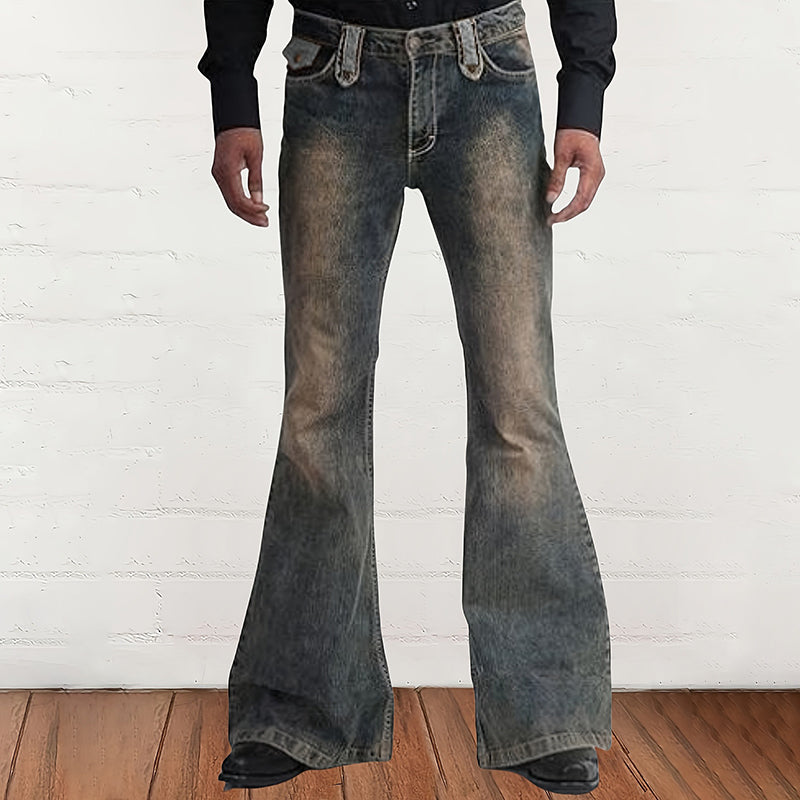 Men's Vintage Casual Washed Denim Jeans