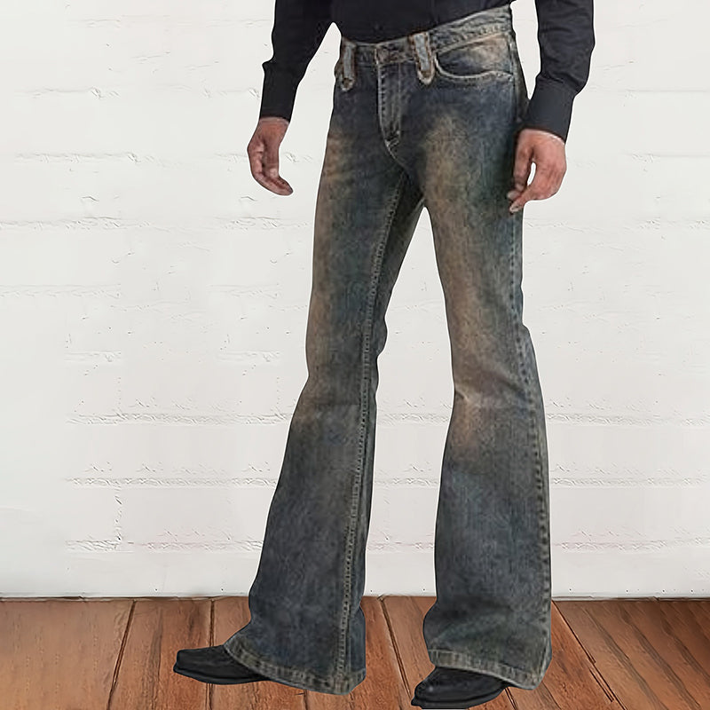 Men's Vintage Casual Washed Denim Jeans
