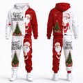 Christmas Print Hoodie Tracksuit