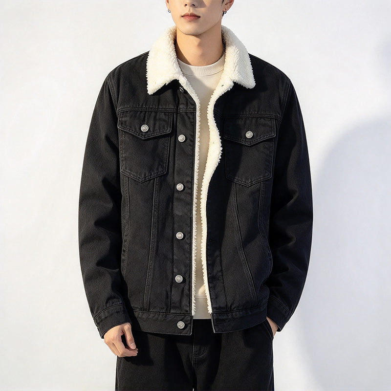 Men's Fleece-Lined Denim Jacket